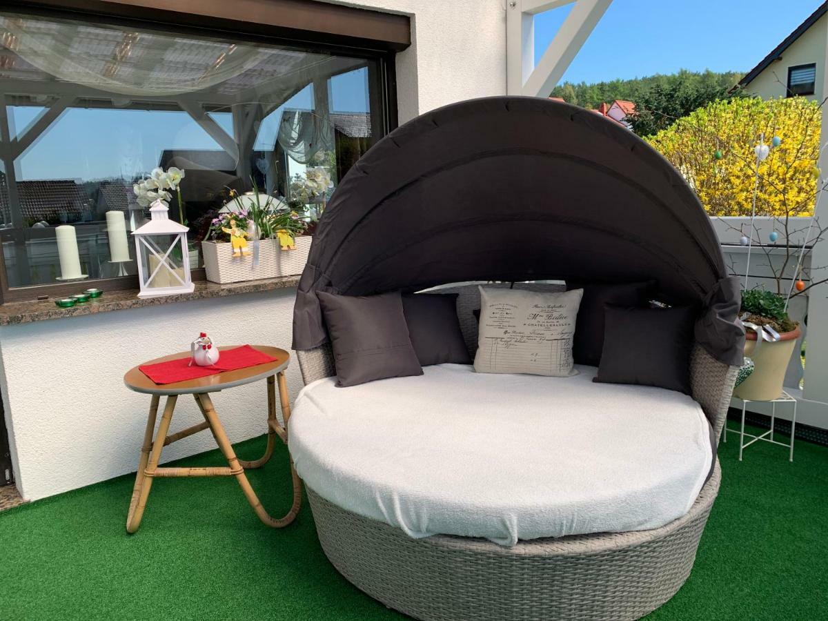 Ferienhaus zur Waldauer Höhe mit 3 SZ, 120qm&40qm Balkon Schleusingen Exterior foto